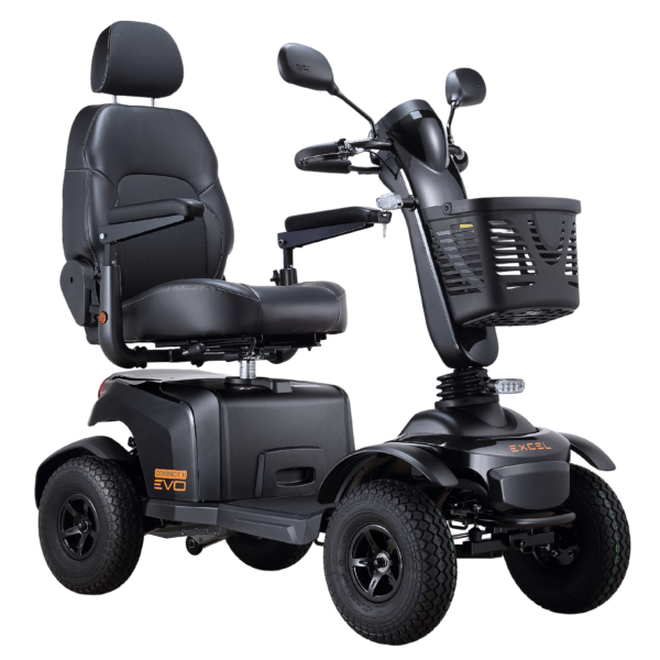 Excel Galaxy Compact II EVO scooter in Midnight Black